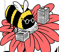 An illustration of a bee